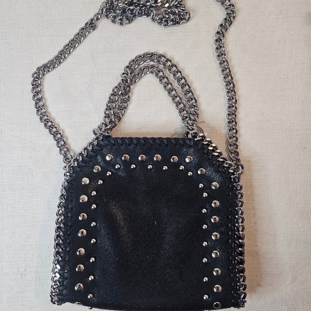 Stella McCartney Falabella Studded Tiny Tote Bag With Card - Picture 6 of 10